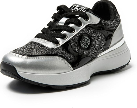 PANTOFI SPORT - Pantofi casual cu platforma inalta pentru femei, negri 40