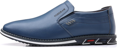 Pantofi casual business slip-on pentru barbati, albastri 44 [3]