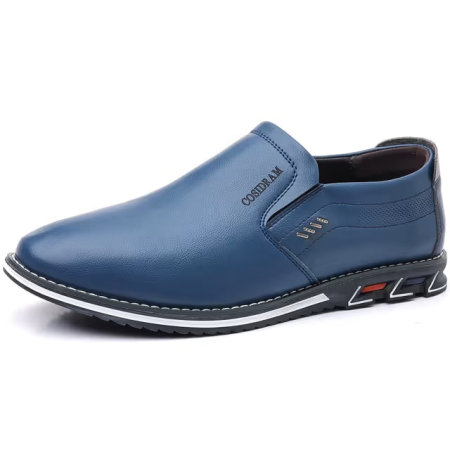 PANTOFI - Pantofi casual business slip-on pentru barbati, albastri 44