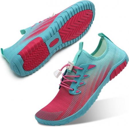 PANTOFI SPORT - Pantofi confortabili de apa, elastici, maleabili, cu talpa antialunecare, albastri cu roz 42