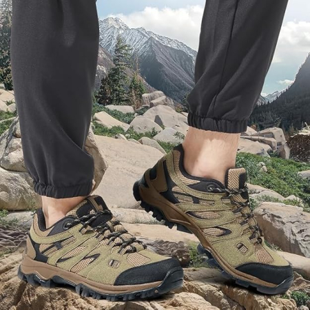 Pantofi de drumeție antiderapanti confortabili trekking - Maro Mărimea 46 [6]