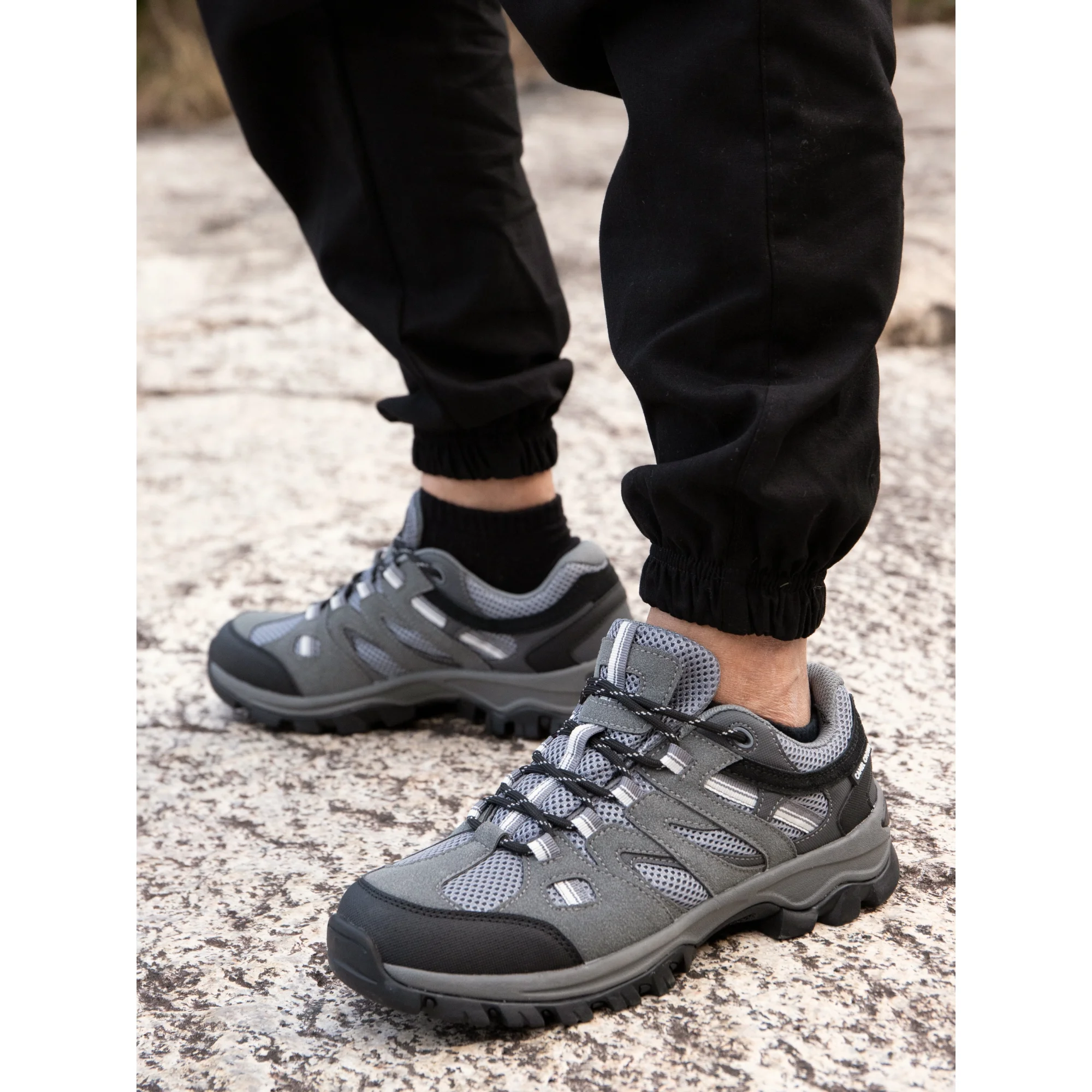 Pantofi de drumeție antiderapanti confortabili trekking - Gri Mărimea 45 [4]