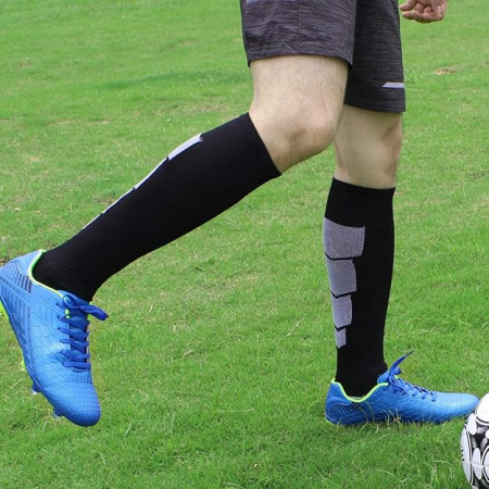 Pantofi de fotbal cu varf inalt si crampoane, Albastri, marimea 42 [1]
