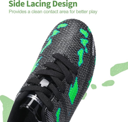 Ghete de fotbal pentru copii cu varf inalt si crampoane, Gri 37.5 [1]