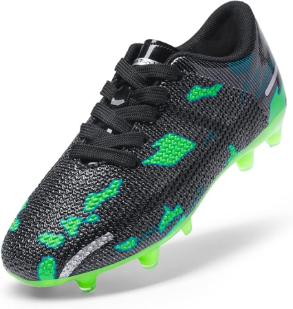 Papuci si slapi copii - Ghete de fotbal pentru copii cu varf inalt si crampoane, Gri 37.5