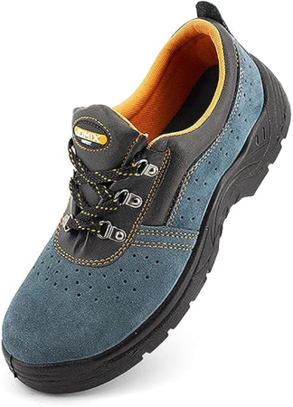 PANTOFI SPORT - Pantofi de protecție cu vârf din oțel, ușori, respirabili, antiderapanți – albastri EU 46