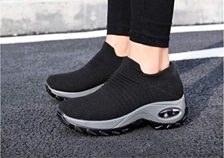Pantofi Sport Slip-On, Mesh Respirabil, Talpă PU cu Pernă de Aer, 42 [6]