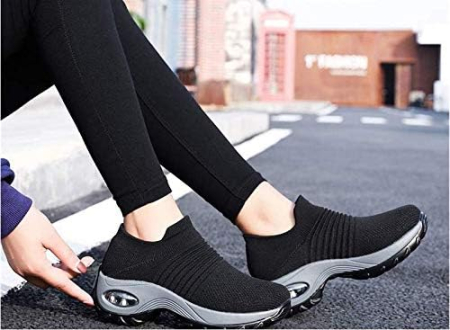Pantofi Sport Slip-On, Mesh Respirabil, Talpă PU cu Pernă de Aer, 42 [2]