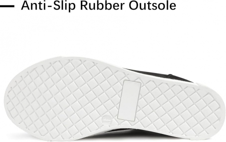 Pantofi sport comozi pentru femei, negri cu talpa alba, 2 fermoare, peste glezna, 36 [3]