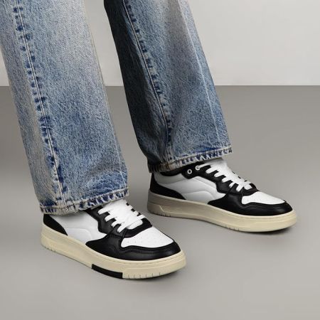 Pantofi sport pentru barbati, talpa groasa, alb/negru marimea 43.5 [6]