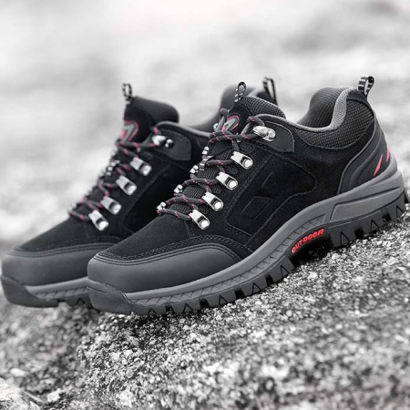 Pantofi de drumeție antiderapanti confortabili trekking - Negru Mărimea 44.5 [3]