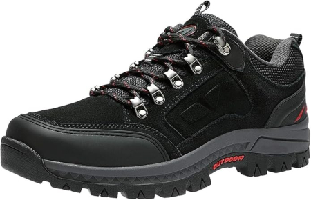 PANTOFI SPORT - Pantofi de drumeție antiderapanti confortabili trekking - Negru Mărimea 44.5