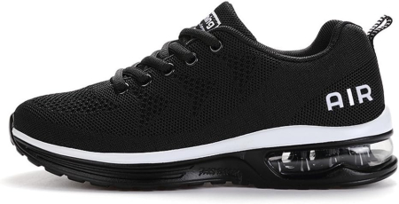 INCALTAMINTE - Pantofi sport pentru barbati, talpa groasa, negri, 42