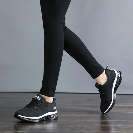 Pantofi sport pentru barbati, talpa groasa, negri, 44 [6]