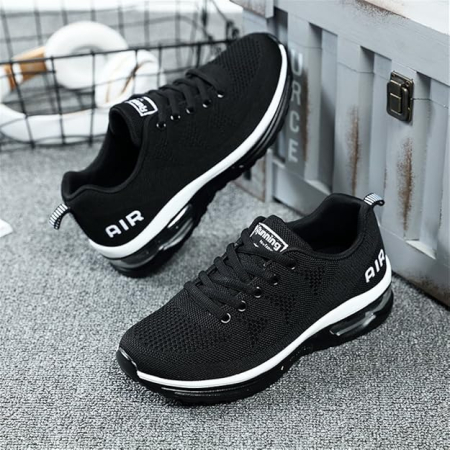 Pantofi sport pentru barbati, talpa groasa, negri, 42 [4]