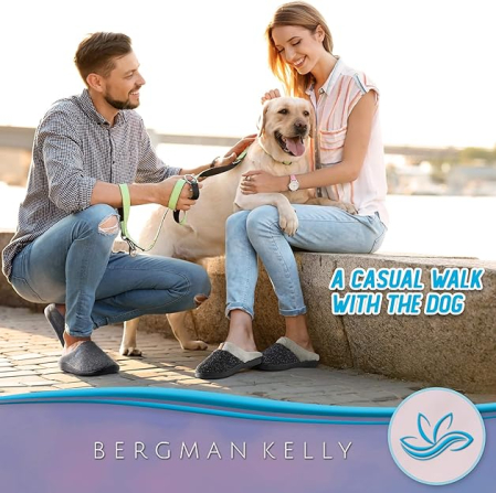 Papuci de casa imblaniti pentru femei, talpa antialunecare, marime 38/39, Negri [5]