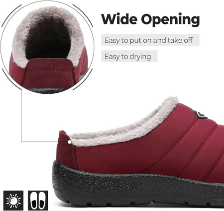 Papuci de casa imblaniti, talpa antialunecare, marime 41 visinii [3]