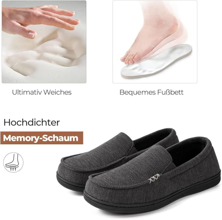 Papuci de casa respirabili, mocasini clasici cu banda elastica 41.5 [2]