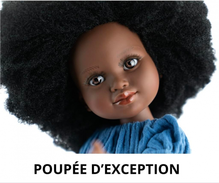 Papusa afro cu par cret 45 cm [1]