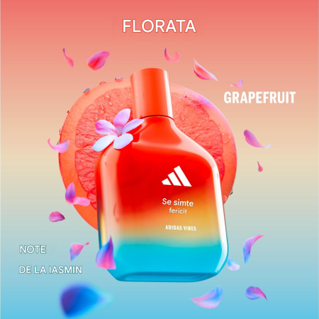 Parfum floral proaspăt și elegant pentru femei, Vibes Happy Feels Eau de Toilette concentrat 100ml [2]