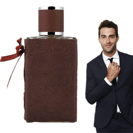 parfumuri si seturi cadou - Parfum proaspăt și elegant pentru barbati, ambalaj din piele rafinat, 80 ml (maro)