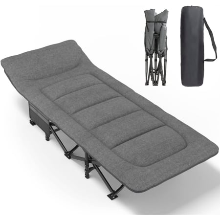 PATURI - Pat de camping pliabil 190x65 cm 200kg