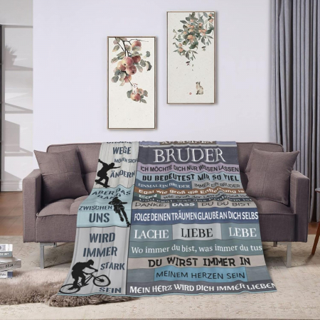 Pătură moale de flanel, cu imprimeu Sport 152x127 cm [1]