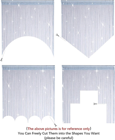 Perdele decorative fasii gri pentru cadrul usii 100v200 cm, set 2 bucati [2]