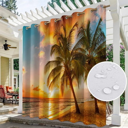 Perdele termoizolante grose pentru dus, terase, set 2 buc 150x166 cm [1]