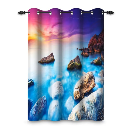 perdele su draperii - Perdea Blackout 94%, 107 x 160 cm, Termoizolantă, Protecție UV, 1 Panou