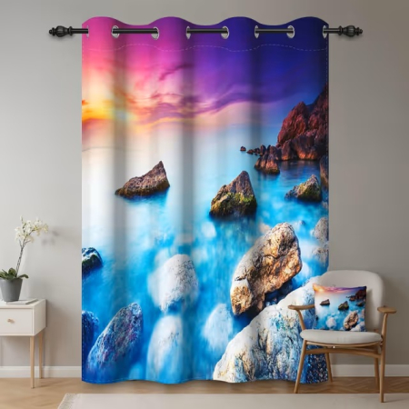 Perdea Blackout 94%, 107 x 160 cm, Termoizolantă, Protecție UV, 1 Panou [1]