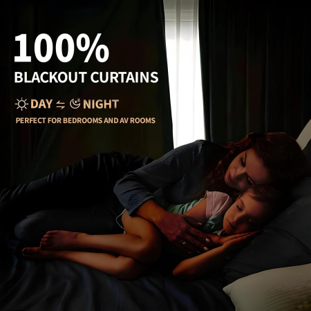 Perdele termice groase 260 cm inaltime, 130 cm latime, bej set 2 bucati [4]