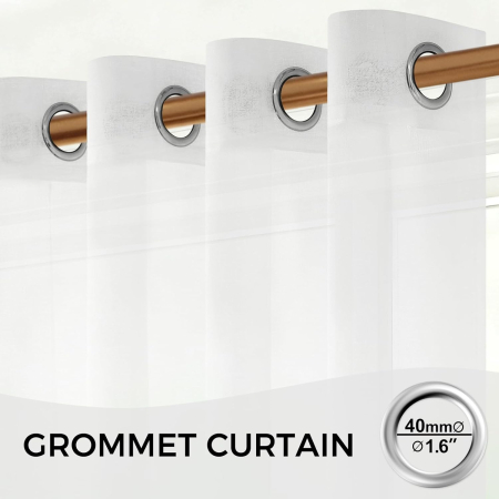 Perdea transparenta 1 bucata din dantela alba 150x200 cm [1]