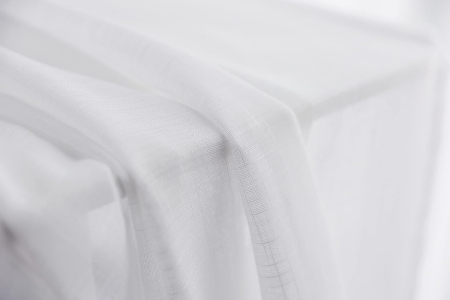 Perdele subtiri, transparente, aspect de in, 225x140 cm, cu inele metal [6]