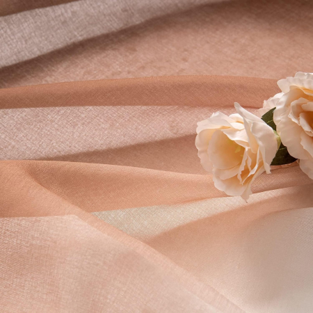 Perdele semi transparente maro cafea degrade 140*122 set 2 bucati [4]