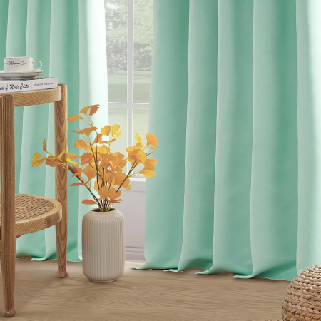 Perdele groase 225 cm inaltime, 140 cm latime, verde, set 2 bucati [6]