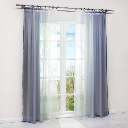 Perdele semitransparente Gri degrade 245x140 cm set 2 bucati [1]