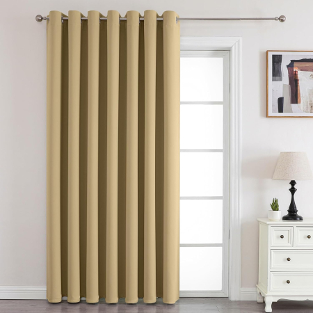 perdele su draperii - Perdea termica groasa 240 cm inaltime, 140 cm latime, Bej-1 bucata