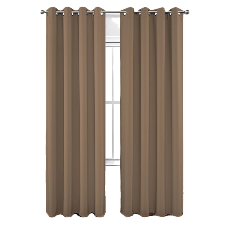 CASA SI GRADINA - Perdele termice groase 260 cm inaltime, 140 cm latime, set 2 bucati Maro