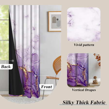 Perdele termice izolatoare contra caldura sau frig, H117x138L cm gri, set 2 bucati [3]