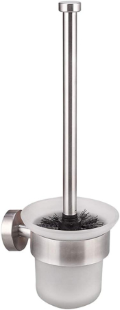 curatenie baie - Perie de toaleta cu suport de sticla pe perete, fara gaurire