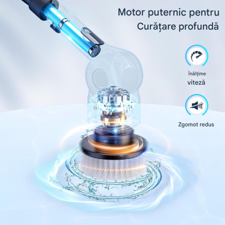 Perie electrică de curățare cu acumulator, 7 capete, maner extensibil [1]