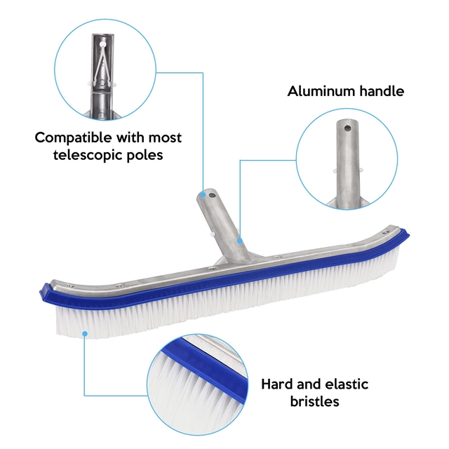 Perie pentru curatare piscină, pereti, 43 cm [2]