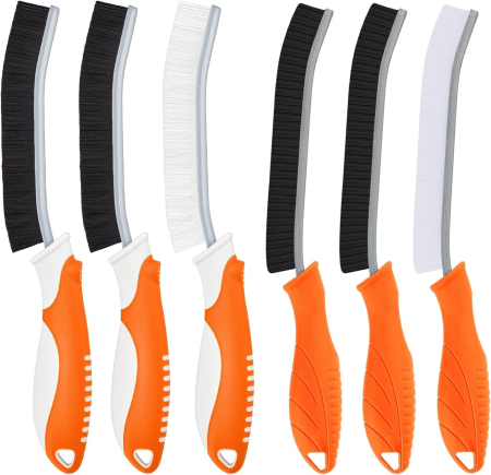 Perii wc - Perii fine si dure penru curatare rosturi baie, bucatarie, set 6 bucati