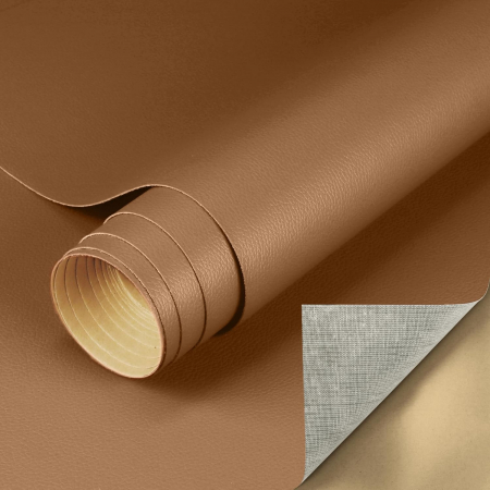 Produse Mercerie - Petice autoadezive pentru reparare piele artificiala 40x300cm maro deschis