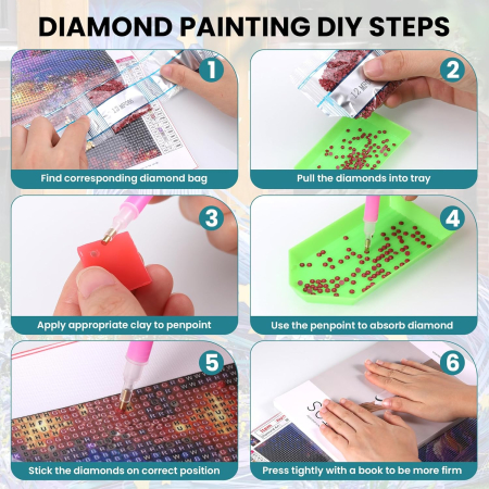 Kit de Pictură cu Diamante 5D DIY Peisaj de Plajă la Lumina Lunii - 30x40 cm [3]