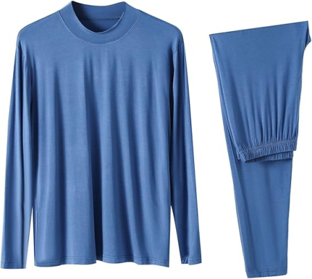 Pijamale barbati - Pijama lejera de somn, din material moale, pentru barbati, 3XL