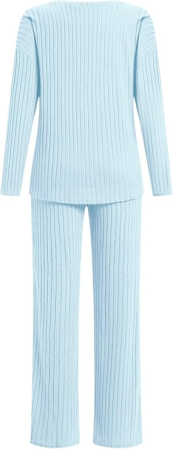Pijama bleu lejera de somn pentru femei, din material moale, XS [5]