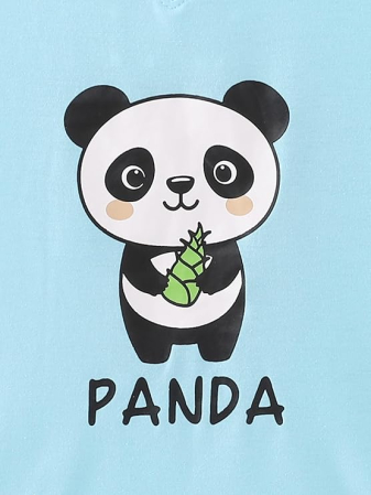 Pijama lejera de somn pentru femei, din material moale, panda S [5]