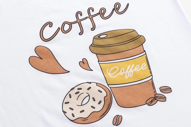 Pijama lejera de somn pentru femei, din material moale, Cafea L [3]